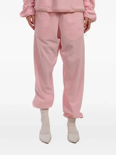 Pantaloni Natasha Zinko cu broderie roz