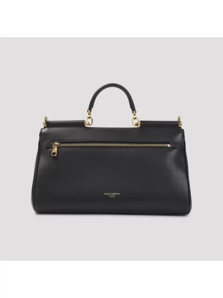 Torebka Dolce And Gabbana skórzana retro czarna