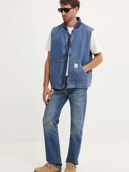 Levi's bezrękawnik niebieski przejściowy