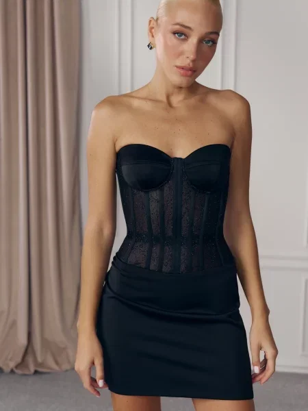 Платье мини Gepur черное