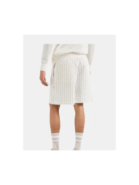 Pantaloni Armani Exchange din dantelă bej