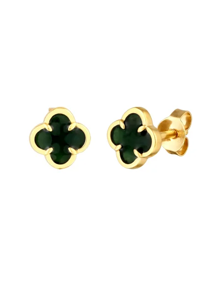 ELLI Cercei auriu verde