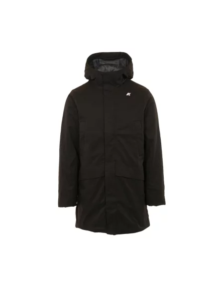 Parka K-way z twillu czarna