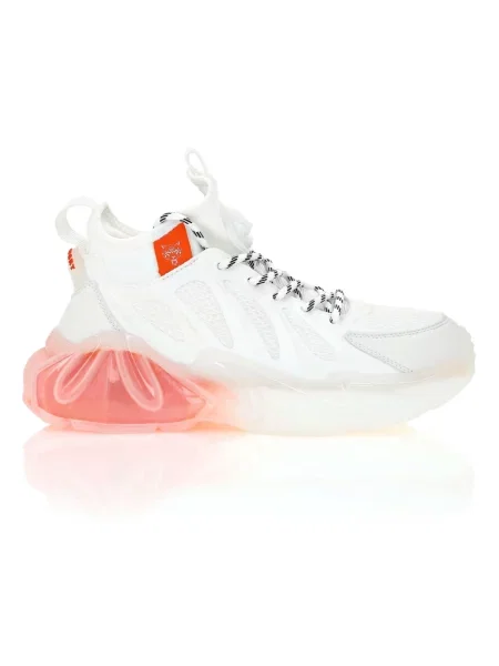 Sneakersy Plein Sport w tygrysie prążki białe