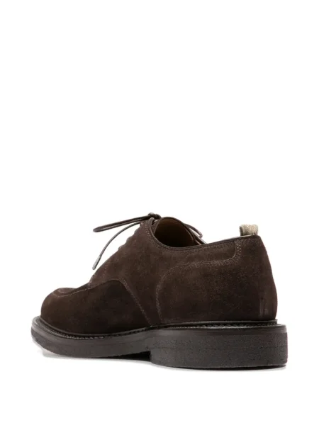 Pantofi derby Officine Creative din crep maro