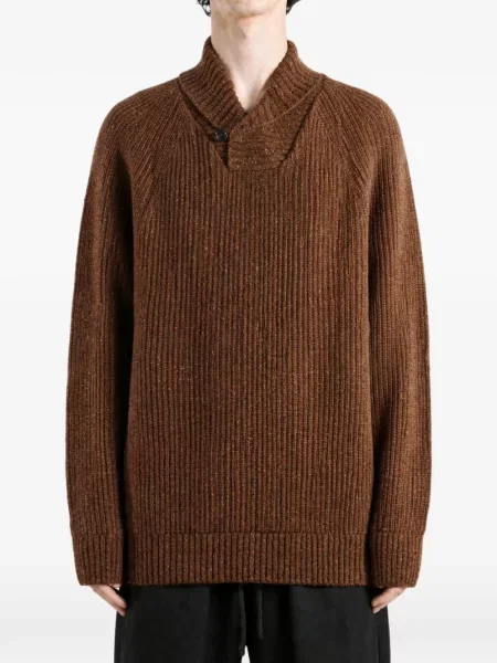 Gulerat pulover Barbour maro