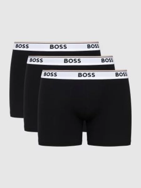 Bokserki Boss z paskiem czarne