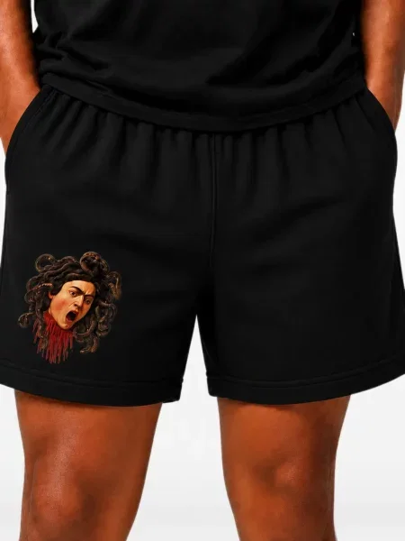 Pantaloni scurți Melt cu imagine negru