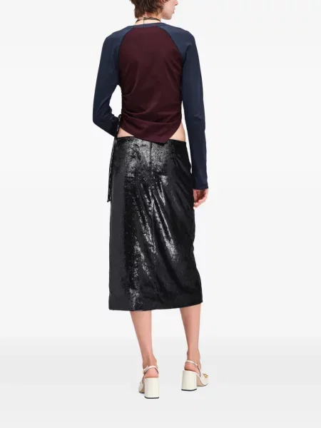 Midi sukňa Marc Jacobs čierna