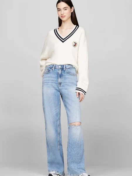 Светр Tommy Jeans білий