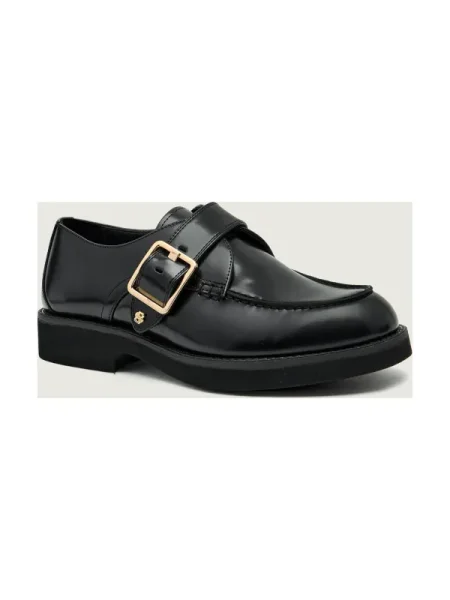 BOSS BLACK De piele pantofi loafer Eleri_Monk_BOBK negru