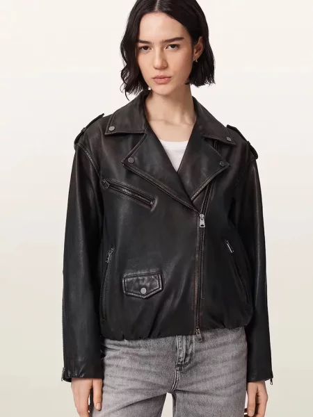 Кожаная куртка Allsaints