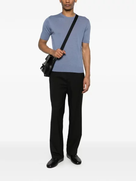 Pantaloni Myths plisate negru
