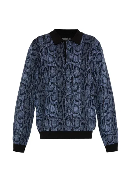 Поло тениска Carhartt Wip синьо