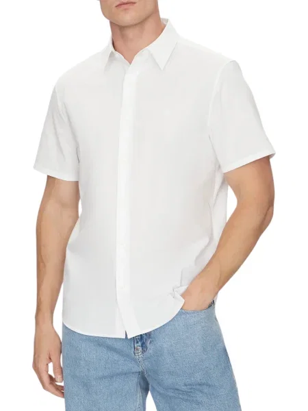 Cămașă Calvin Klein stretch alb