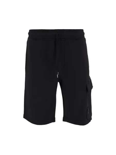 Lniane szorty C.p. Company niebieskie