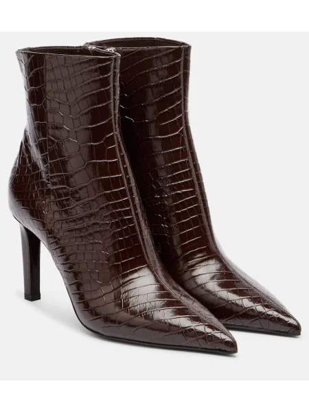 Cizme scurte Jimmy Choo din piele maro
