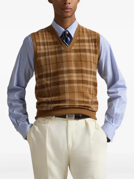Șosete Polo Ralph Lauren cu buzunare aplicate stretch clasici maro