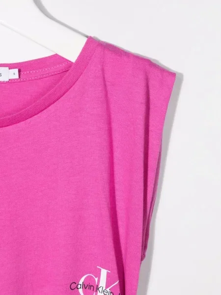 Sukienka dziecięca Calvin Klein różowa