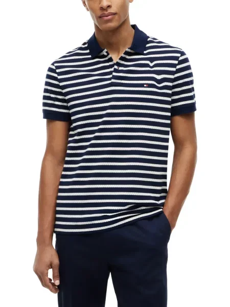 Polo Tommy Hilfiger με κέντημα μπλε