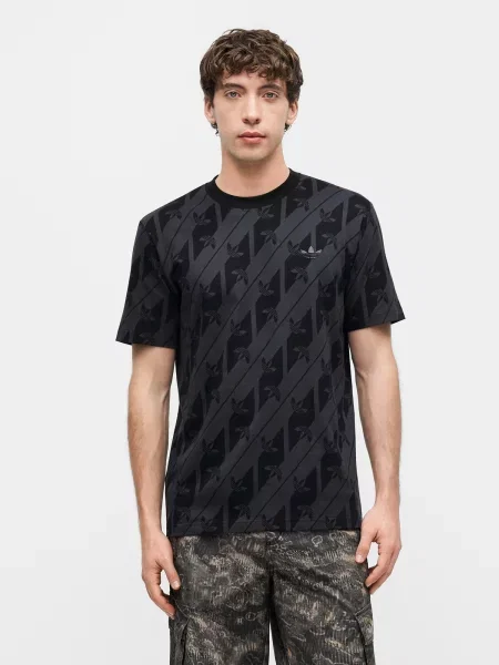 ADIDAS ORIGINALS Majica tamo siva crna