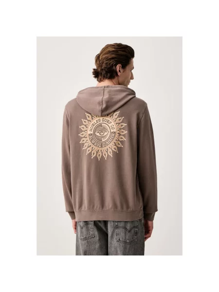 Bluza z kapturem Hurley brązowa