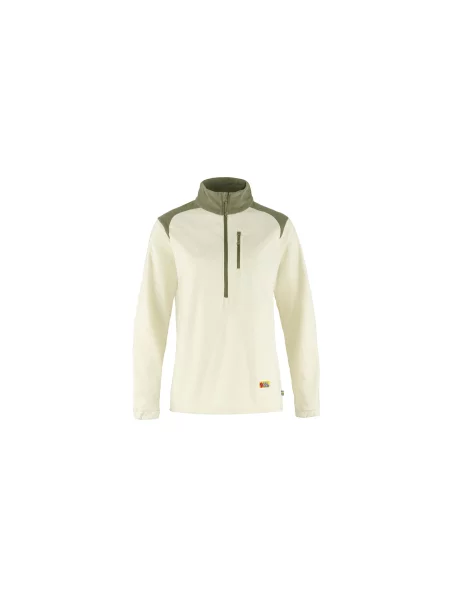 Fjällräven Vardag Lite Fleece W Chalk White Light Olive Kobiety Bluzy i bluzy z kapturem Fjällräven Biały Size: XS zielona