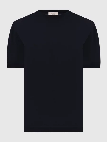 Футболка з шовком Agnona синя