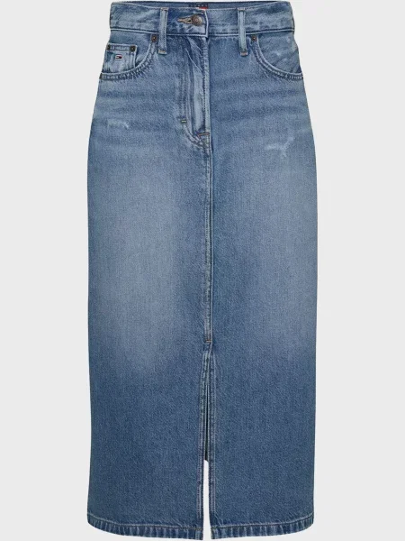 Миди джинсовая юбка Tommy Jeans синяя