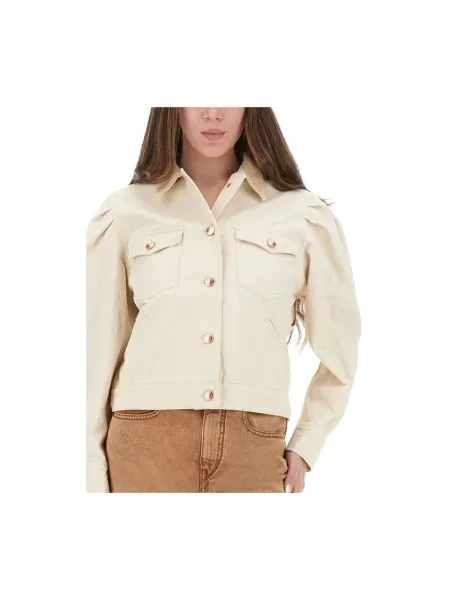 Kurtka jeansowa Isabel Marant różowa