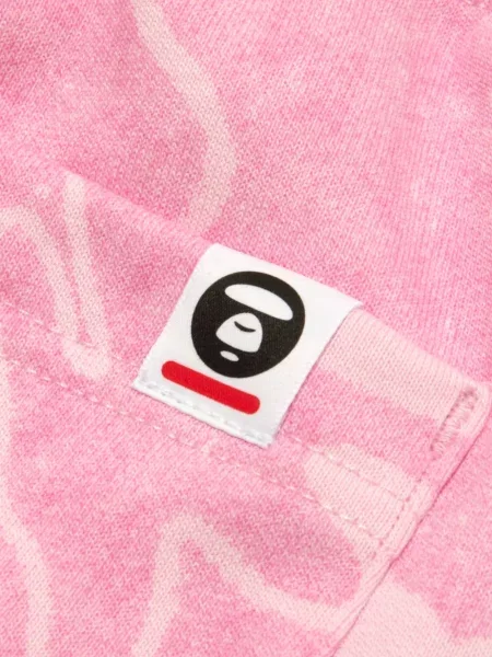 Pantaloni scurți Aape By A Bathing Ape cu imagine roz