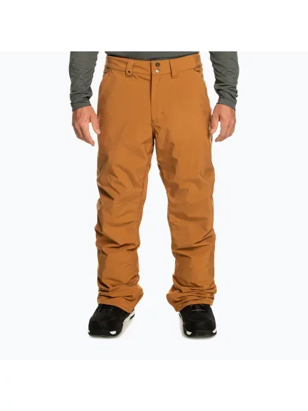 Spodnie snowboardowe Quiksilver Estate brązowe