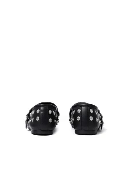 Balerinki Stella Mccartney z nitami czarne