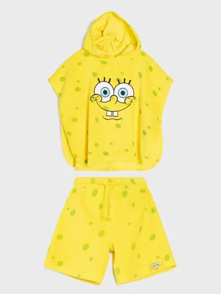 Sinsay Souprava mikiny a kraťas SpongeBob žlutá
