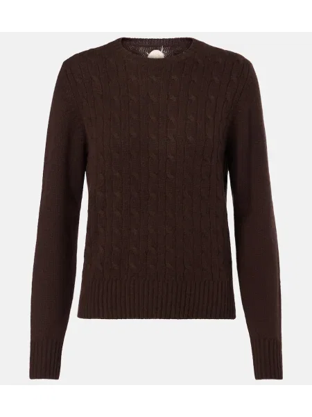 Кашмирен пуловер Jardin Des Orangers кафяво