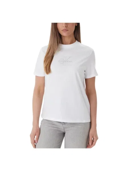 Tricou Calvin Klein Jeans alb