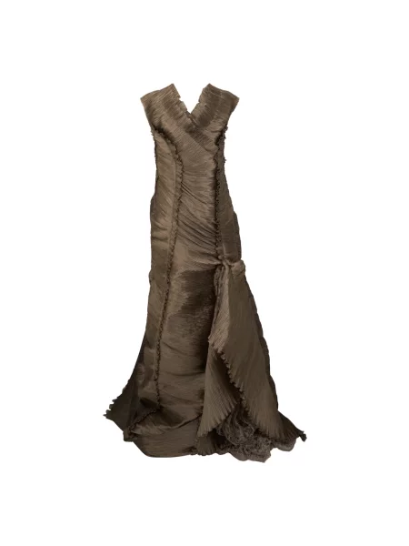 Sukienka Alberta Ferretti brązowa