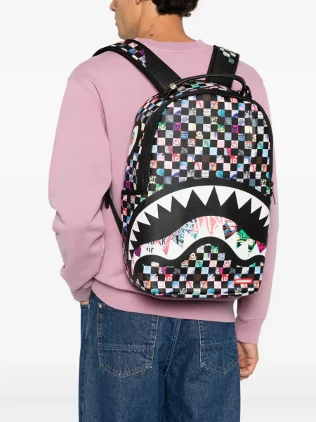 Rucsac Sprayground în carouri negru