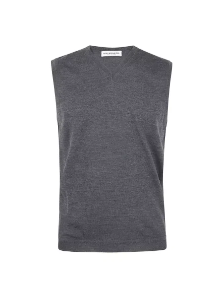 Sweter Goes Botanical bez rękawów szary