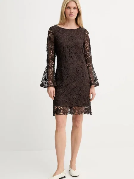 Сукня Bruuns Bazaar mini пряма коричневий