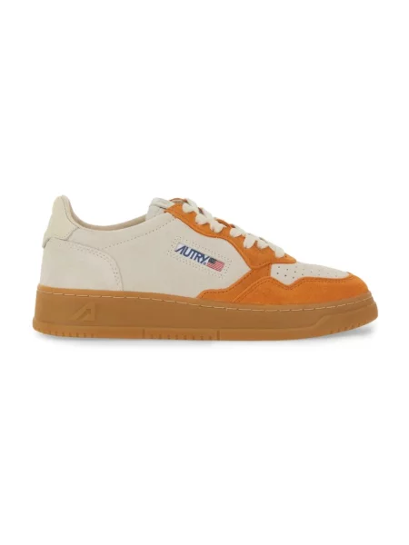 Sneakersy Autry pomarańczowe