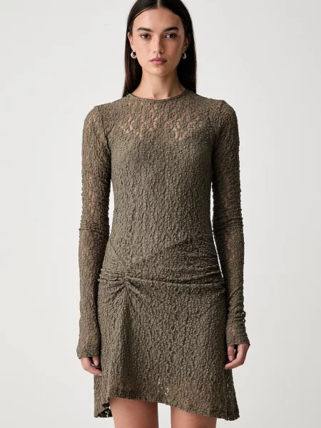 Liu Jo rochie din dantelă verde