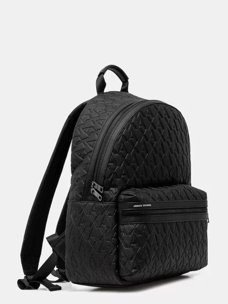 Рюкзак Armani Exchange великий візерунок чорний