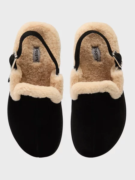 Замшевые сабо Prpy черные