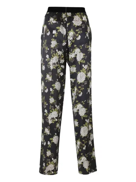 Pantaloni Tom Ford cu model floral cu imagine negru