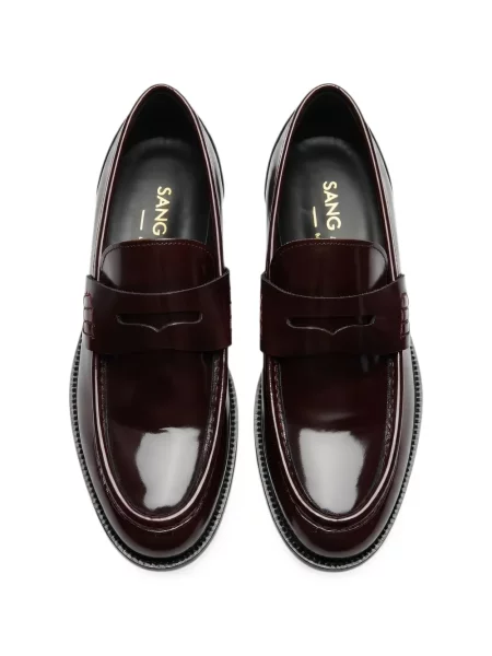 Pantofi loafer Sangue din piele roșu
