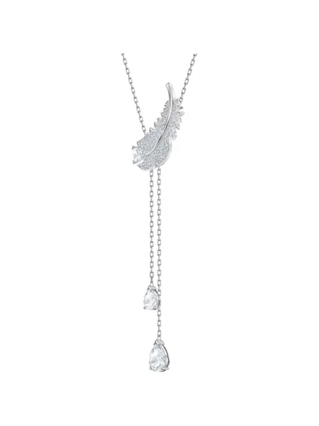 Naszyjnik Swarovski szary