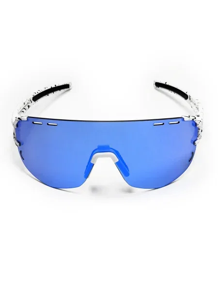 YEAZ Športna sončna očala kraljevo modra / črna bela