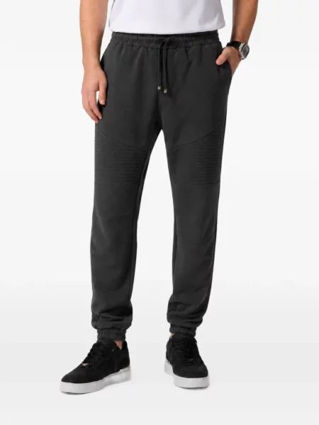 Fleece τρέξιμο παντελόνι Philipp Plein μαύρο