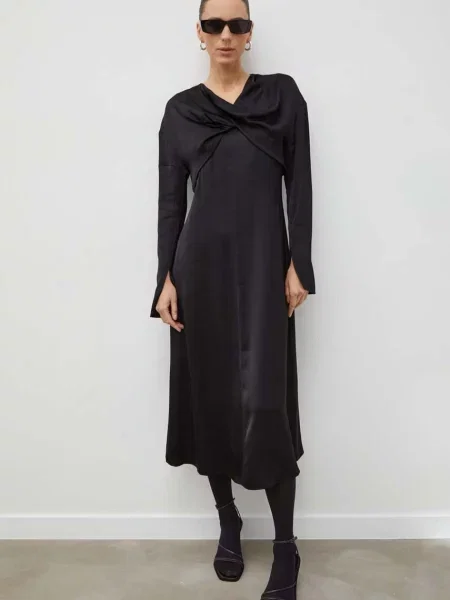 Сукня Day Birger et Mikkelsen midi розкльошена чорний